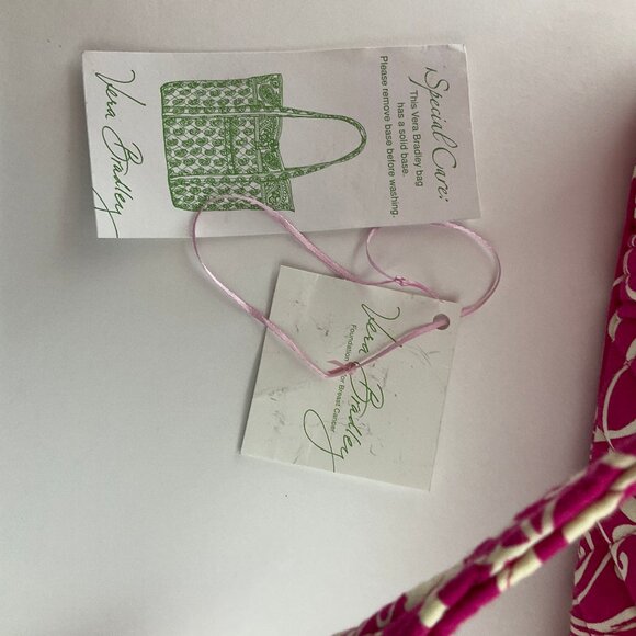 Vera Bradley Twirly Birds Pink Quilted Bag - Picture 6 of 10